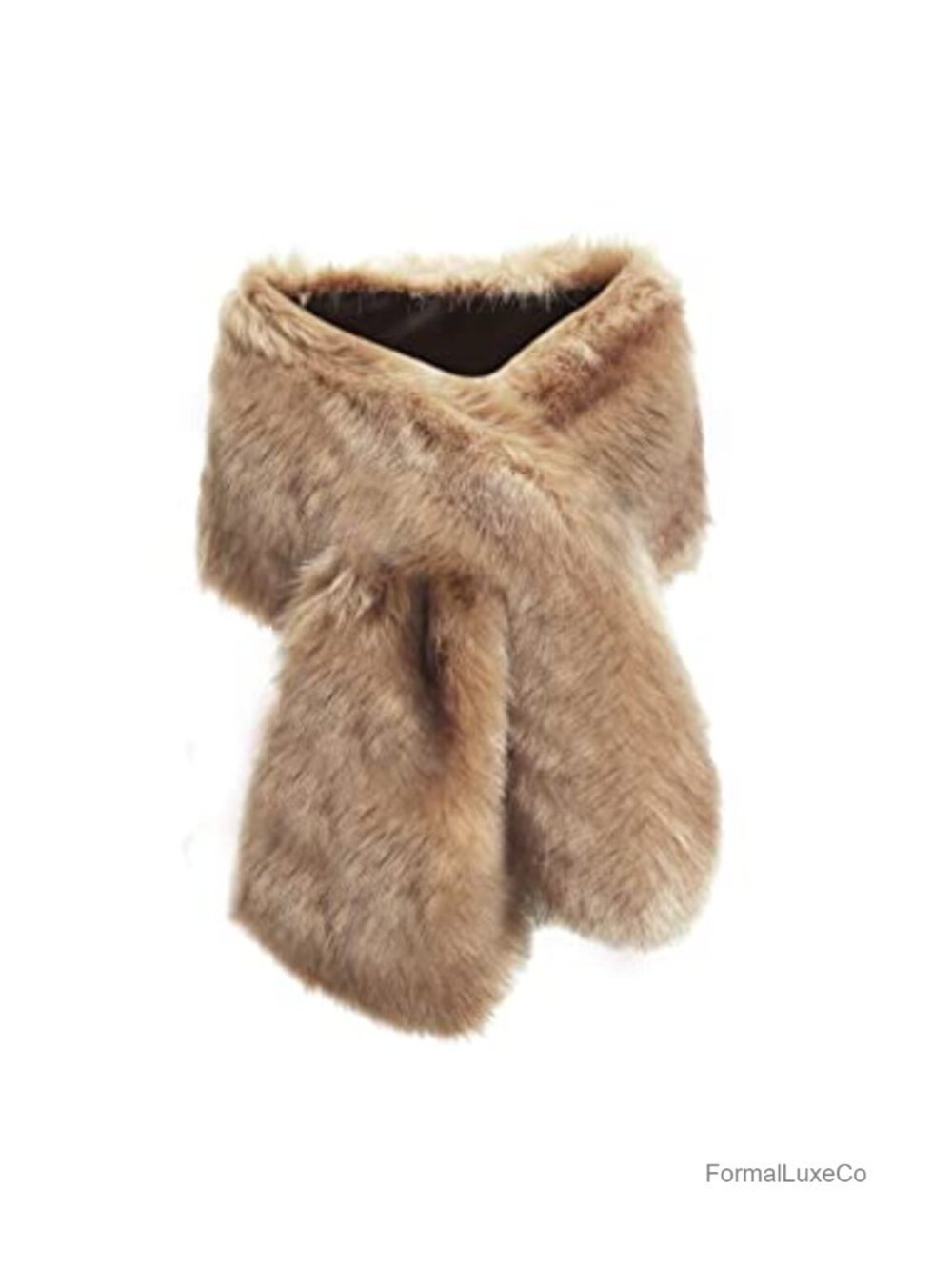 Faux Fur Collar Shawl Scarf Wrap Cape for Winter Coat